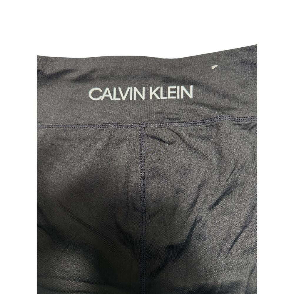 Calvin Klein Black/White Compression Athletic Shorts With Logo Women's Large - Picture 10 of 10